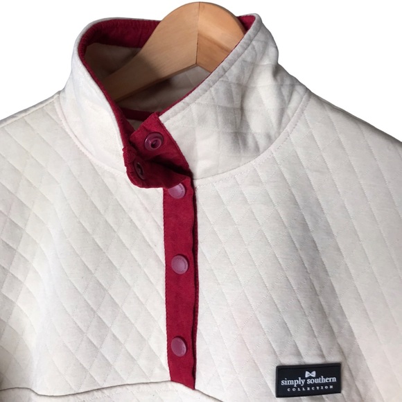 Size Large Simply Southern Quarter T Snap Pullover Layer Jacket Top Sweatshirt - Picture 3 of 10